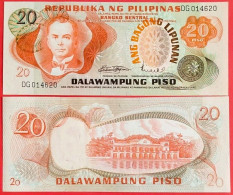 Philippines. 20 Piso 1970. (P-155a).  UNC! - Philippines
