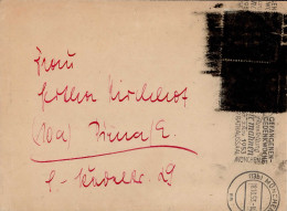DDR - BUND Postkrieg Vertriebenenmarke 1953 MeF Auf Brief Von München Nach Pirna 1953, Zweiseitig Offen, Rechts Verkürzt - Otros & Sin Clasificación