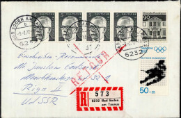 UdSSR Postkrieg Freimarke Königsberg/Preussen (1966) MiF 1972 Beanstandet U. Retourniert Auf R-Brief - Otros & Sin Clasificación