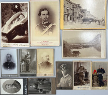 Kabinettfoto U.CDV Circa 230 Fotos U.a. Auch Militär, Etwas Adel Und Topo - Fotografía