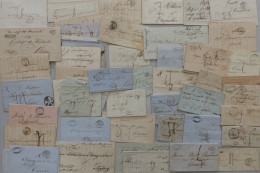 Vorphilatelie - Sehr Umfangreicher Post Mit 61 Briefen In Einer Schachtel, In Der Regel Mit Textinhalt, Viel Frankreich, - Colecciones (en álbumes)