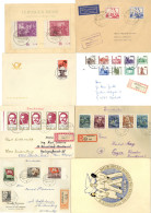 DDR Posten Briefe U. Belege, Ca. 85 Stück In Einer Schachtel Ab Frühen Ausgaben, Satzbriefe, Einschreiben, Luftpost, Gan - Colecciones (en álbumes)