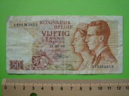 BILLET BELGIQUE - CINQUANTE FRANCS - 1966 - Altri & Non Classificati