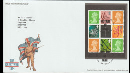 Great Britain FDC 2014 The Great War 1914 Booklet Pane. Postal Weight 0,04 Kg. Please Read Sales Conditions Under Image - 2001-2010 Decimal Issues