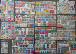 CEPT Europa Sammlung Auf 15 Großen Steckkarten Ab 50er Jahre Postfrisch** - Collections (en Albums)