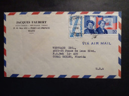 Haïti - Enveloppe Aérienne Avec Timbres. - Haïti