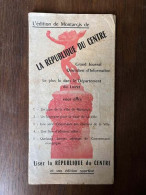L'Edition De Montargis De La République Du Centre - Other & Unclassified