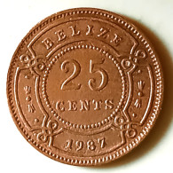 BELIZE / 25 CENT S / 1987 / ÉLISABETH II - Belize