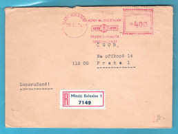 Tchécoslovaquie - Recommandé 7149 Auto-Skoda  De Mlada Boleslav 1 Pour Prague - Briefe U. Dokumente
