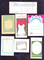 STORE PRICE TAGS, RECEIPT FOR PURCHASE PAYMENT. USSR. The 1970s. - 2-8 - Other & Unclassified