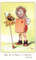 CPA - Illustrateur  Bob Fait Du Sport L'escrime - Mich