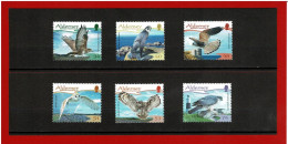 ALDERNEY - 2008 - Y&T N° 327/332 - MI N°326/331 - TIMBRES NEUFS ** - MNH - OISEAUX - Alderney