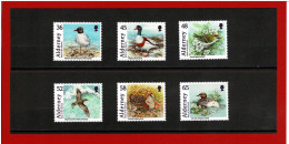 ALDERNEY - 2011 - Y&T N° 410/415 - MI N°409/414 - TIMBRES NEUFS ** - MNH - OISEAUX - Alderney