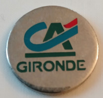 Jeton De Caddie - CA - Crédit Agricole - GIRONDE - En Métal - - Trolley Token/Shopping Trolley Chip