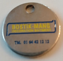 Jeton De Caddie - BOSTIK- MANG - DECORATION BATIMENT - En Métal - (1) - - Trolley Token/Shopping Trolley Chip