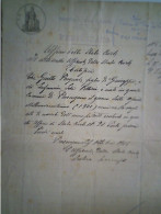 Documento "PROVINCIA DI TERRA DI LAVORO - MUNICIPIO DI PRESENZANO  CERTIFICATO DI NASCITA" 1918 - Cachets Généralité