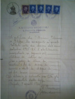 Luogotenenza  "R. ISTITUTO MAGISTRALE E. PIMENTEL FONSECA  NAPOLI ATTESTATO  ABILITAZIONE MAGISTRALE 9 Agosto 1944" - Cachets Généralité