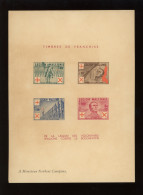 Feuillet De LUXE Avec Nom. LEGIONS WALLONIES. (un Peu Défraîchi Mais Aucun Pli).  RARE. COB Min 4000,-€ - Erinnophilie [E]