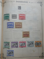 Y.T1 DOMINIQUE  TIMBRES SUR  PAGE  1903   SUR CHARNIERES ET OB. + +AFF. INTERESSANT+ - Dominica (...-1978)