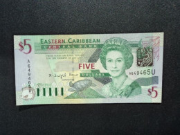CARAÏBES ORIENTALES : 5 DOLLARS   ND 2003   P 42u    NEUF - East Carribeans