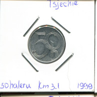 50 HELLER 1999 REPÚBLICA CHECA CZECH REPUBLIC Moneda #AP730.2.E.A - Tsjechië