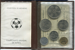 SPANIEN SPAIN 1980*80 Münze SET 50 MUNDIAL*82 UNC #SET1261.4.D.A - Ongebruikte Sets & Proefsets