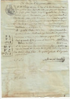 RARE CONNAISSEMENT DE CANNES A AGDE EN JANVIER 1810 - Cachets Généralité