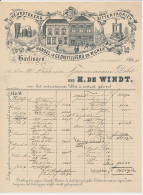 Nota Harlingen 1891 - Likeurstokerij - Bitterfabriek- Wijnhandel - Holanda