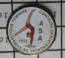 SP04 Pin's Pins / Beau Et Rare / SPORTS / GYMNASTIQUE FEMININE ASA CONCOURS DEPARTEMENTAL 1992 - Ginnastica