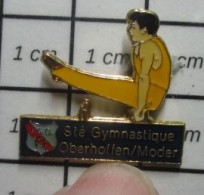 SP04 Pin's Pins / Beau Et Rare / SPORTS / CLUB GYMNASTIQUE MASCULINE CHEVAL D'ARCON OBERHOFFEN / MODER - Ginnastica