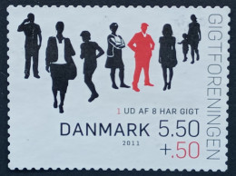Denemarken 2011 Fight Against Rheumatism - From Booklet Mi.1628c-Yv.1611 Fine Used - Used Stamps