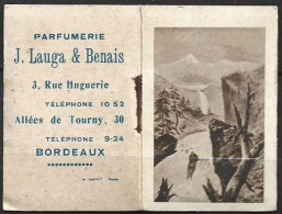 PETIT ALMANACH DE POCHE 1926 Parfumerie J.Lauga & Benais Bordeaux Format 5,8 X 4 Cm - Klein Formaat: 1921-40
