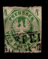 Preussen 14 Gestempelt Mängel Im Durchstich #OJ784 - Autres & Non Classés
