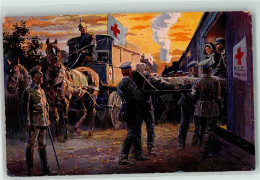 39193234 - Krankenwagen Eisenbahn Verwundetentransport Sign. Hoffmann, Anton - Red Cross