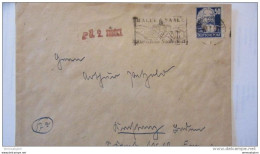 OPD: Doppel-Brief Aus HALLE (SAALE) Nach KONSTANZ Vom 17.1.49 Mit 50 Pf Köpfe I WSt. "Die Schöne Saalestadt"  Knr: 224 - Covers & Documents