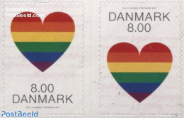 Denmark 2017 Pride 2v S-a, Mint NH, History - Human Rights - Art - Handwriting And Autographs - Unused Stamps