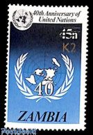 Zambia 1991 K2 On 45n, UNO, Mint NH, History - United Nations - Zambie (1965-...)