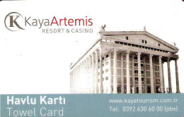 CIPRO   KEY  HOTEL   Kaya Artemis Resort & Casino -  Gazi Magosa - Hotel Keycards