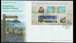 Great Britain FDC 2006 Celebrating Northern Ireland Souvenir Sheet. Postal Weight 0,04 Kg. Please Read Sales Conditions - 2001-2010 Decimal Issues