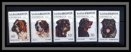 125 Géorgie (Georgia) N°191/195 Chiens (chien Dog Dogs) COTE 6 EUROS - Géorgie
