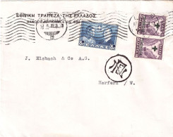 GREECE 1938 LETTER  SENT FROM ATHENS TO HERFORD - Briefe U. Dokumente