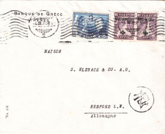 GREECE 1938 LETTER  SENT FROM ATHENS TO HERFORD - Briefe U. Dokumente