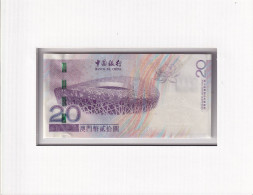 FOLDER CON 1 BILLETE DE MACAO DE 20 DOLLARS DEL AÑO 2008 BEIJING OLYMPIC COMMEMORATIVE SIN CIRCULAR (UNC) (BANKNOTE) - Macau
