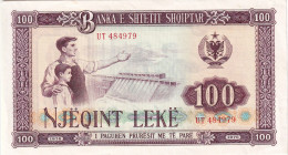 BILLETE DE ALBANIA DE 100 LEKE DEL AÑO 1976 SIN CIRCULAR (UNC)   (BANKNOTE) - Albania
