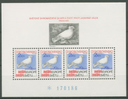 Tschechoslowakei 1983 Friedenstreffen Prag Block 54 Postfrisch (C62823) - Blocks & Kleinbögen