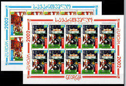 Georgien 397-398 Postfrisch Als Kleinbögen, Cept 2002 #NV607 - Géorgie