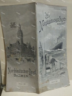 Germany Steamships Timetables NORDDEUTSCHER LLOYD BREMEN Edizione Italiana Oktober 1901 - Europa