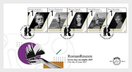 Netherlands 2025 FDC's NovelGiants, Premios Novels 10v MNH - Lettres & Documents