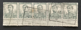Pellens OBP 115 - 50c Gestempeld Gestempeld  SPOORWEGSTEMPEL PURNODE - 1912 Pellens