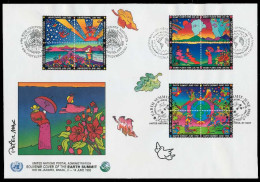 UNO NEW YORK Nr TRIO FDC 2 BRIEF X7BD68E - FDC